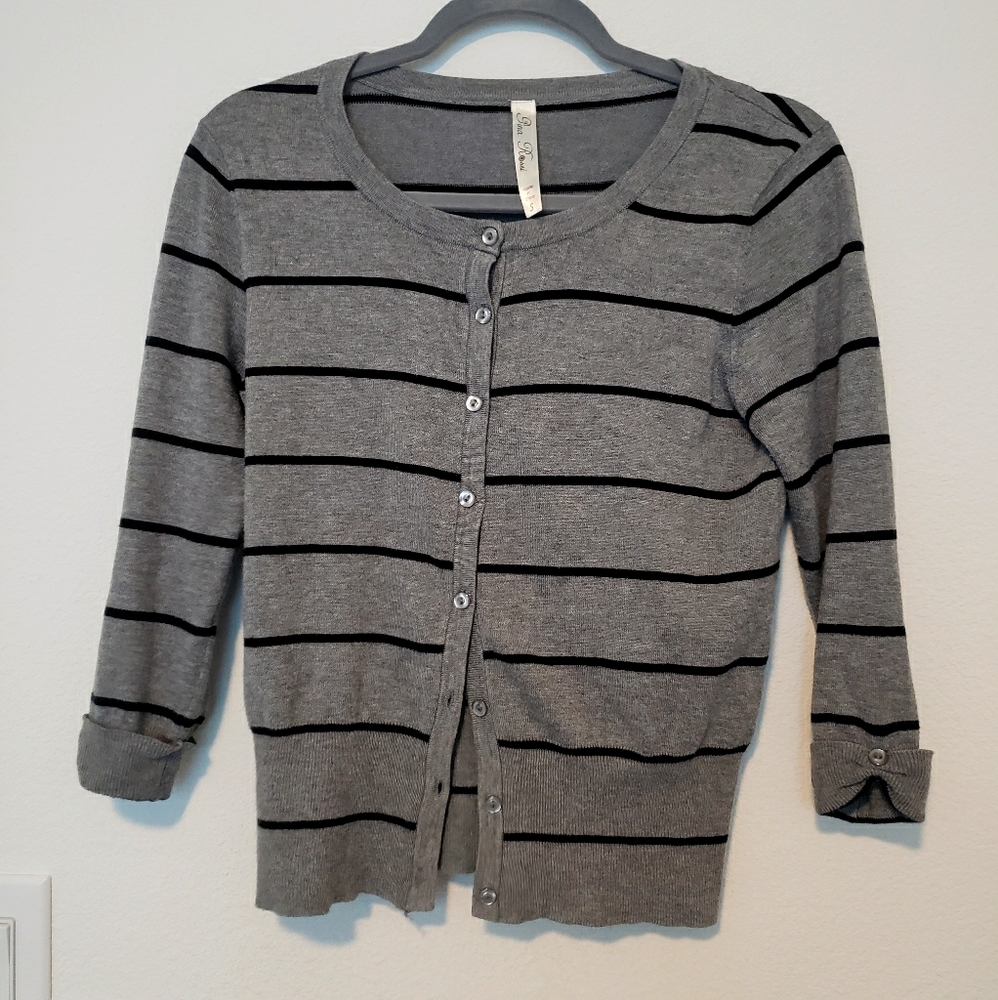 Striped cardigan